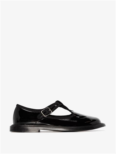 burberry black patent leather t bar shoes|Burberry Black Patent Leather T.